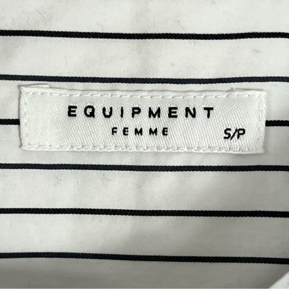 Equipment Surrender Strip Yarn Dye Cotton Popplin Rossi Shirt size Small - Picture 6 of 10